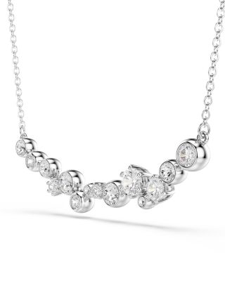 Constella Crystal Collar Necklace, 14.87"-18.87"