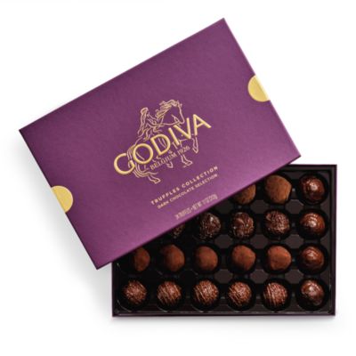 Chocolatier Dark Chocolate Truffles Gift Box, 24 Piece