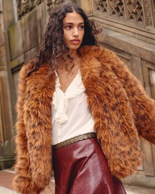 Faux Fur Toggle Jacket - Exclusive