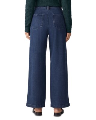 High Rise Wide Leg Jeans in Medium Indigo