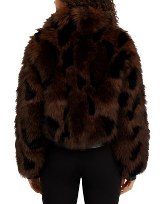 Multicolor Faux Fur Coat