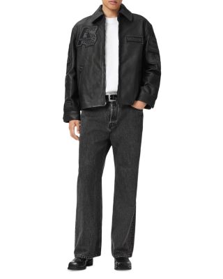 Garrison Patch Leather Jacket 