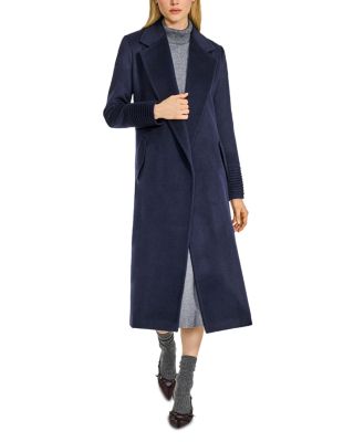 Long Notch Collar Wrap Coat