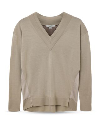 Bern Paneled V Neck Sweater