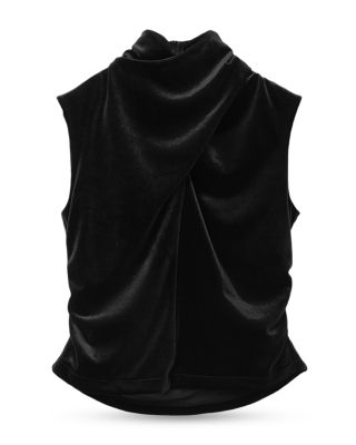 Tia Velvet Ruched Top