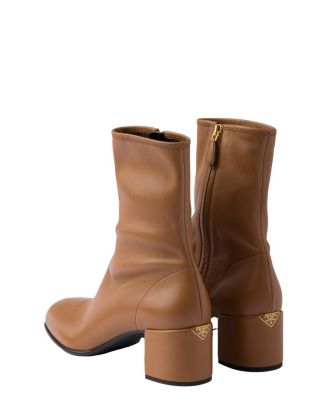  Women's Stretch Nappa Leather Booties