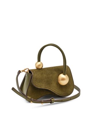 Kazia Nano Mini Suede Crossbody Bag  