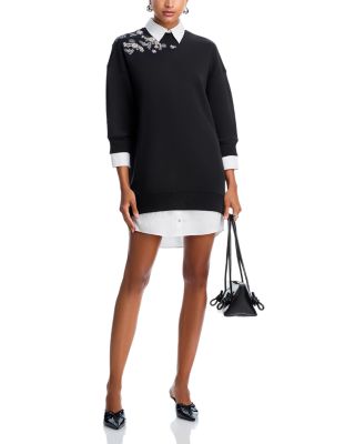 Justina Sweater Overlay Dress