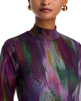 Turtleneck Mesh Top - Exclusive