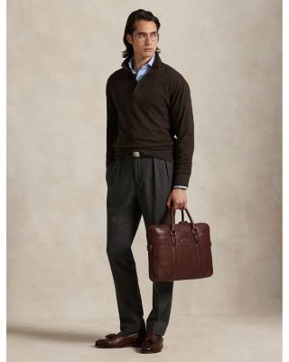 Houndstooth Luxury Jersey Quarter Zip Pullover