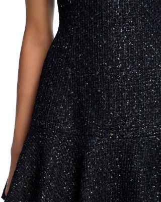 Bubble Tweed Sleeveless Mini Dress - Exclusive