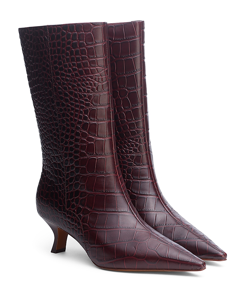 Rag & Bone Mott Pointed Toe Boot In Burgundy