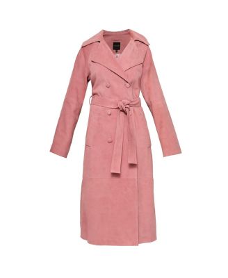 Candy Supersuede Trench Coat