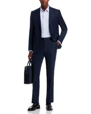 Tonal Plaid Slim Fit Suit Jacket