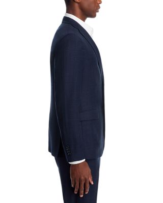 Crepe Melange Solid Slim Fit Suit Jacket