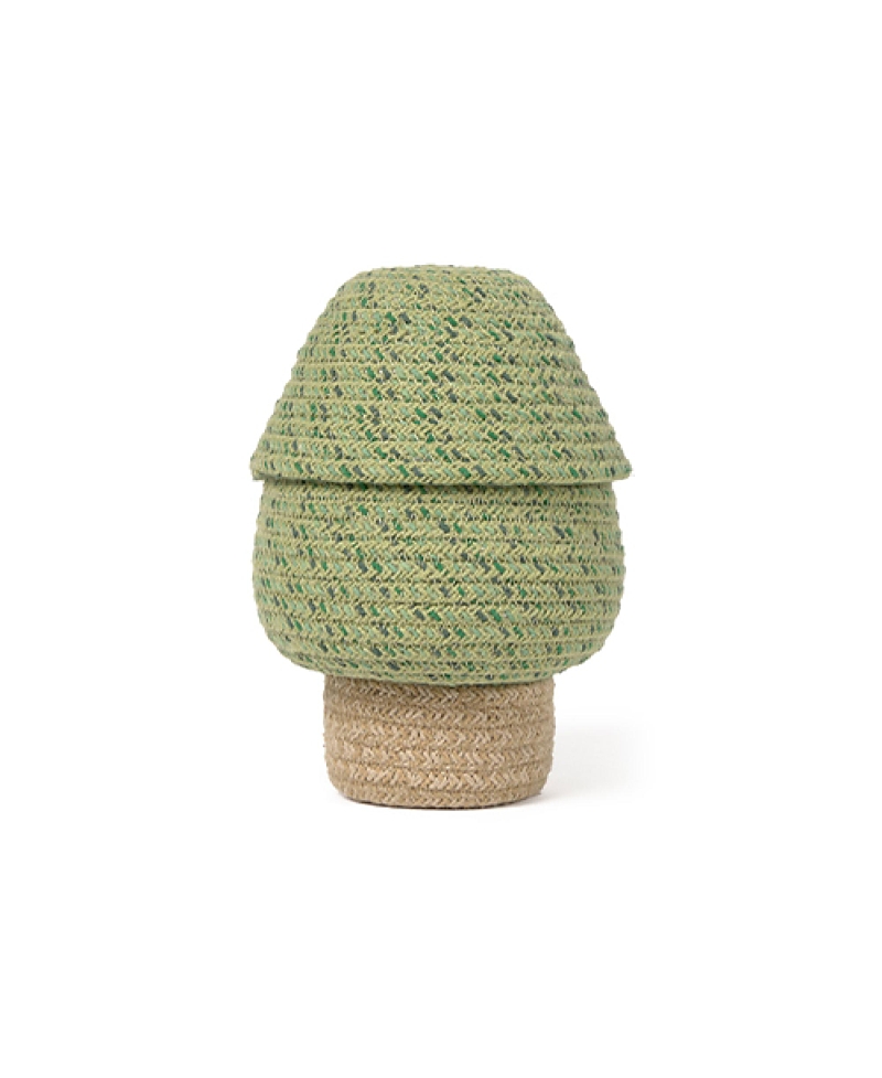 Lorena Canals Mini Tree Basket In Green