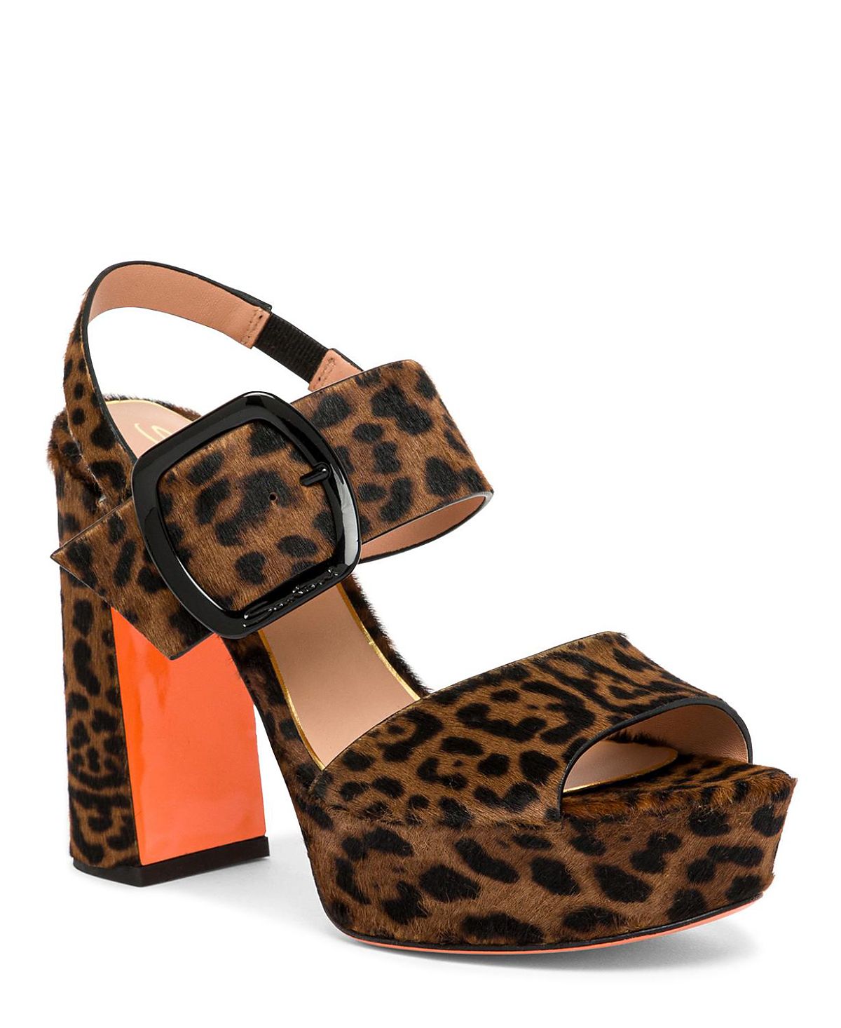 Santoni Women's Animal Print Cavallino Sandals