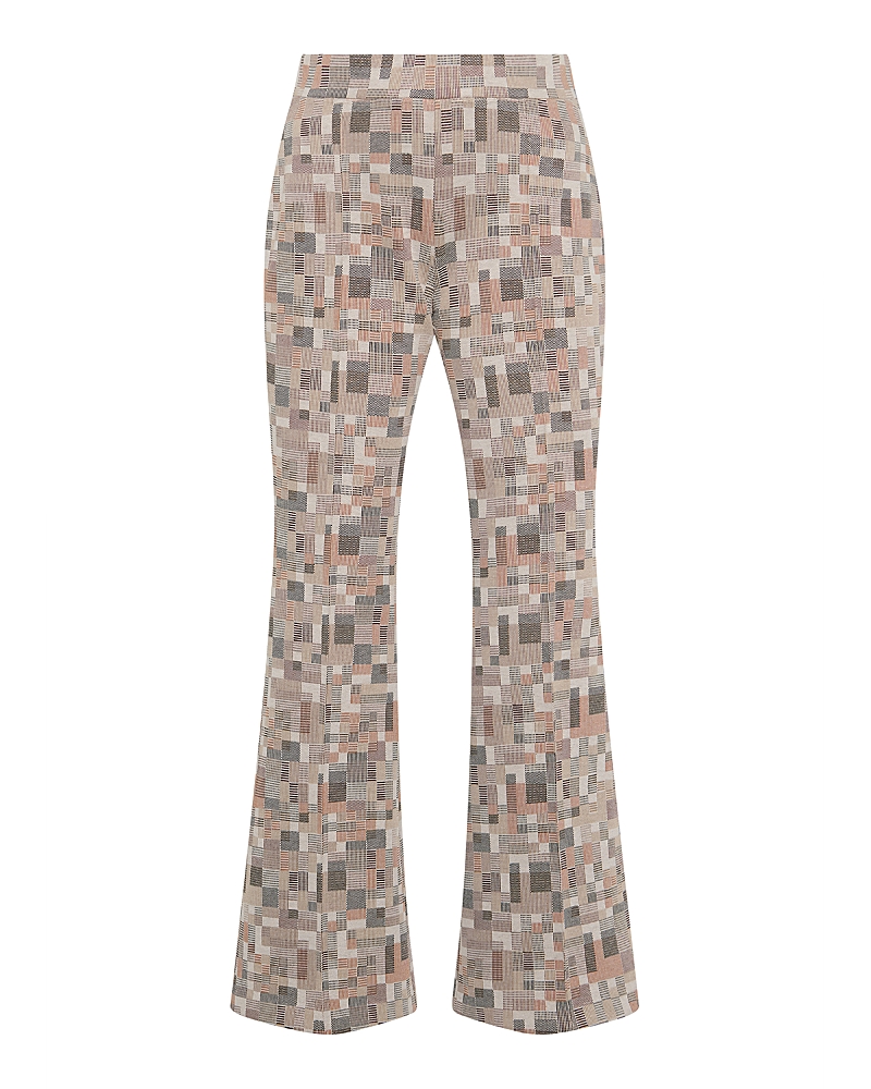 Rosetta Getty Pull On Crop Flare Pants In Gray