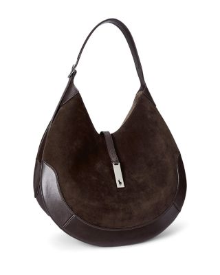 Polo ID Large Suede Shoulder Bag