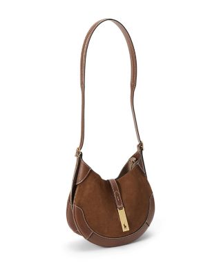 Polo ID Suede Leather Small Shoulder Bag