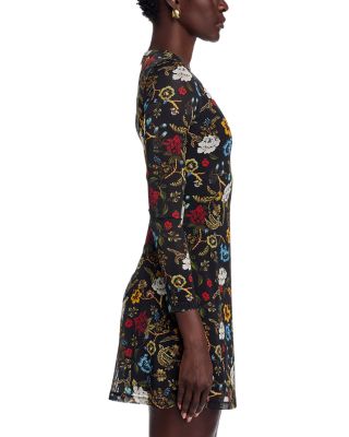 Delora Floral Print Mini Dress