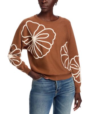 Floral Embroidered Sweater
