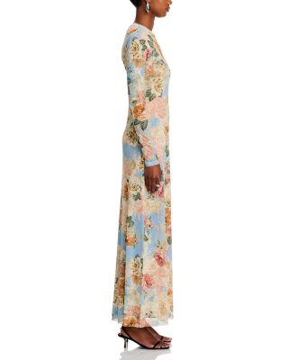 Paola Round Neck Mesh Dress