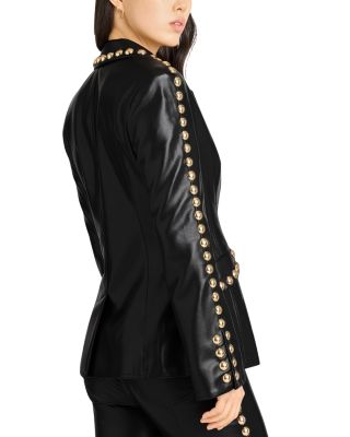 Studded Faux Leather Milly Jacket