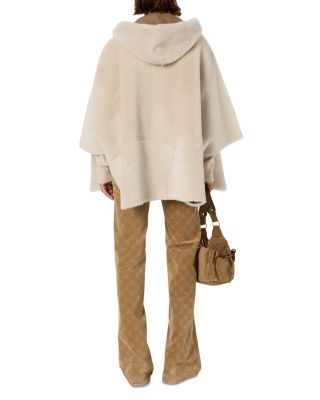 Marion Shearling Cape Jacket