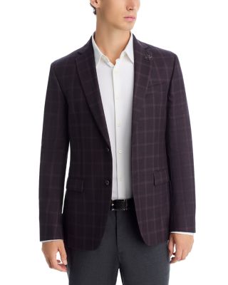 Slim Fit Tonal Plaid Sport Coat