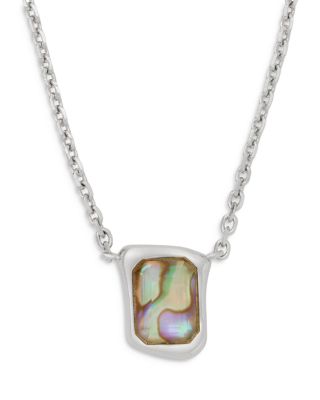 Spade Molten Glass Pendant Necklace, 16-19"