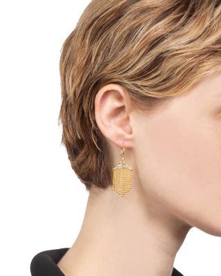 Solanales Crystal & Fringe Drop Earrings