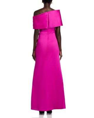 Mikado Asymmetric Gown