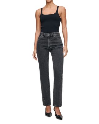 Halle Straight High Rise Instasculpt™ Jeans in Nightshade
