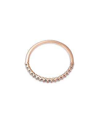 Diamond Stack Band in 14K Rose Gold, 0.25 tcw