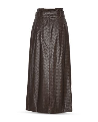 Paperbag Waist Midi Skirt