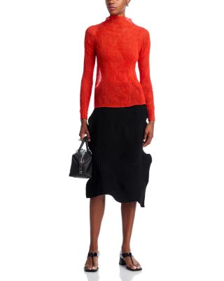 Chiffon Twist Pliss&eacute; Top