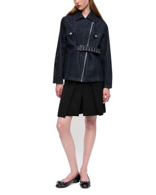 Rinse Belted Denim Jacket