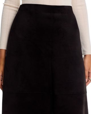 Faux Suede A Line Skirt
