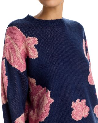 Floral Print Sweater