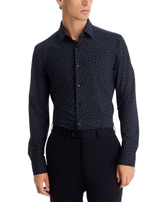 Hank Slim Fit Button-Front Performance Shirt
