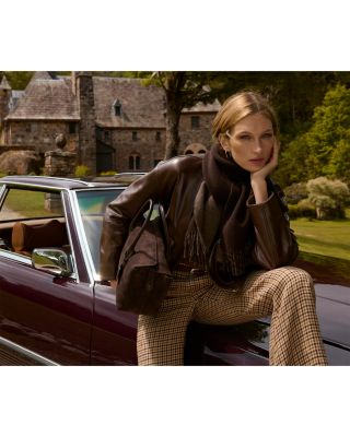 Bellport Suede Satchel