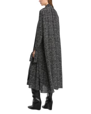 Silk Scarf Shirt Dress