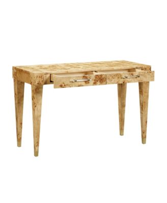 Brandyss Burl Work Desk in White