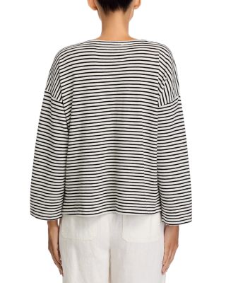 Striped Boat Neck Top
