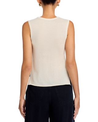 Crewneck Sleeveless Top