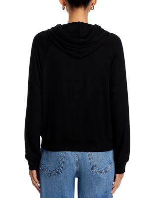 Cashmere Zip Front Hoodie