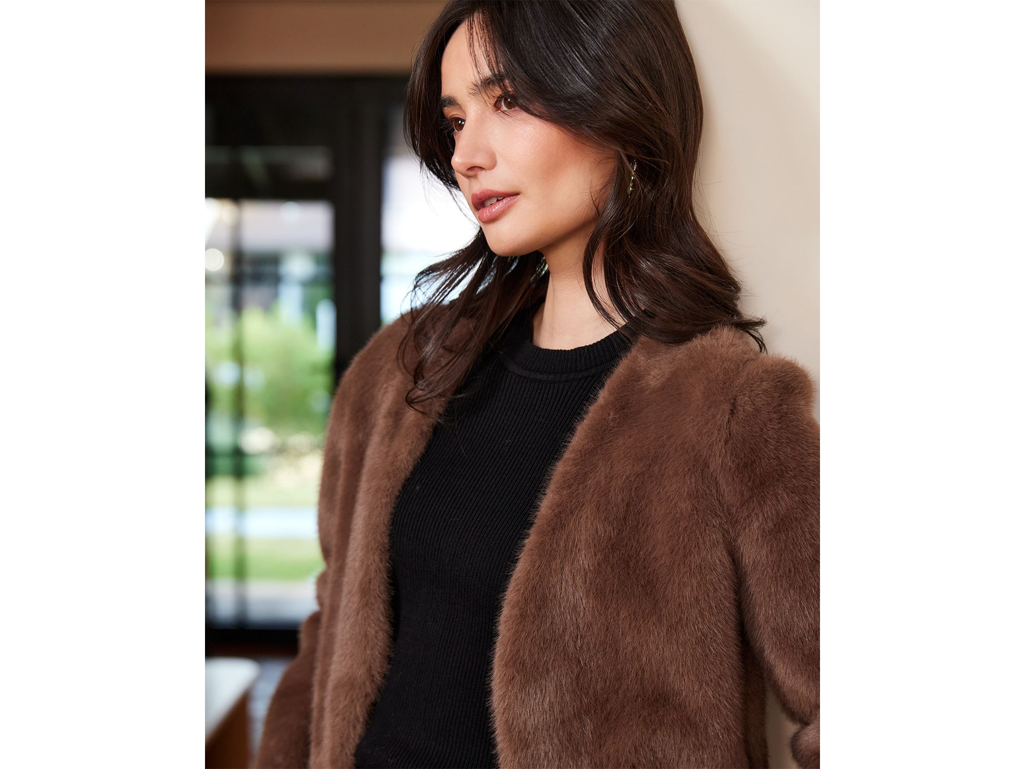 Reversible Faux Fur Jacket — Image 13