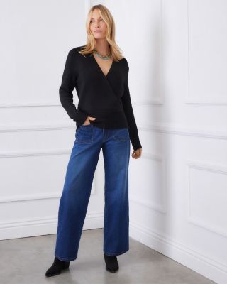Faux Wrap Sweater