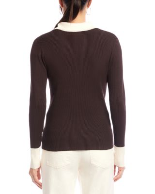 Collared Ribbed Sweater